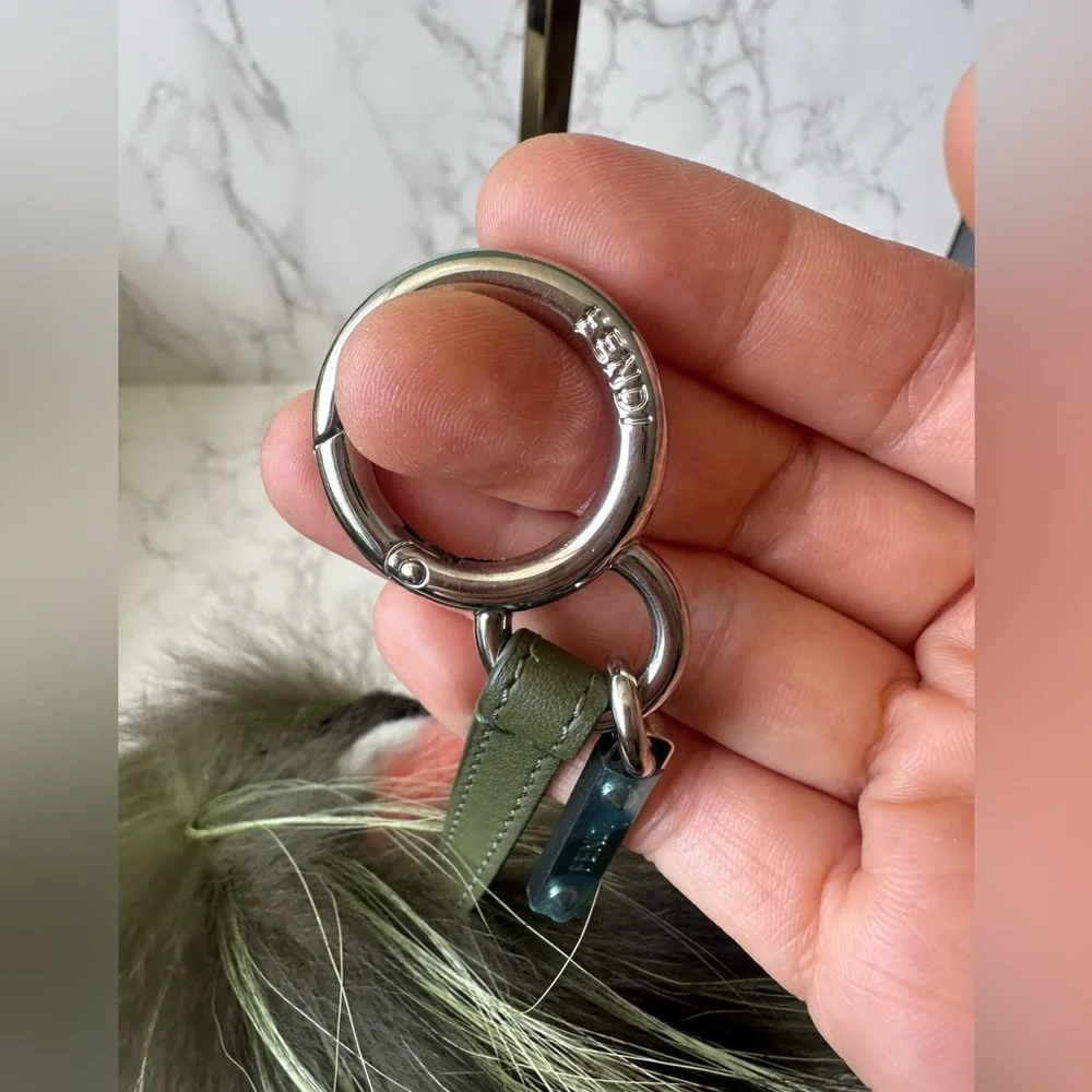 Rare Authentic FENDI Fur Bag Charm - Picture 3 of 8